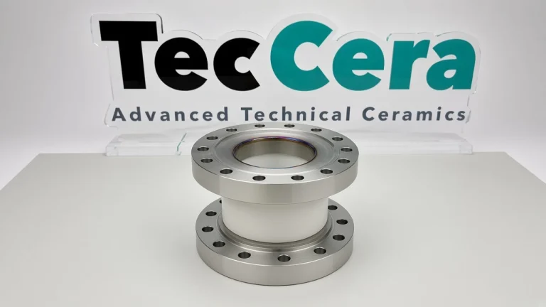 High-voltage metallized ceramic insulation component with metal flange02