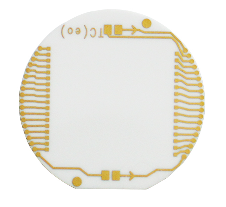 Round DPC Alumina Ceramic Substrate with Gold Plating