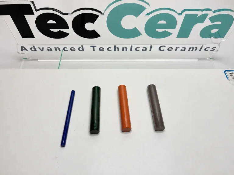 Zirconia ceramic rods in multiple colors and custom sizes